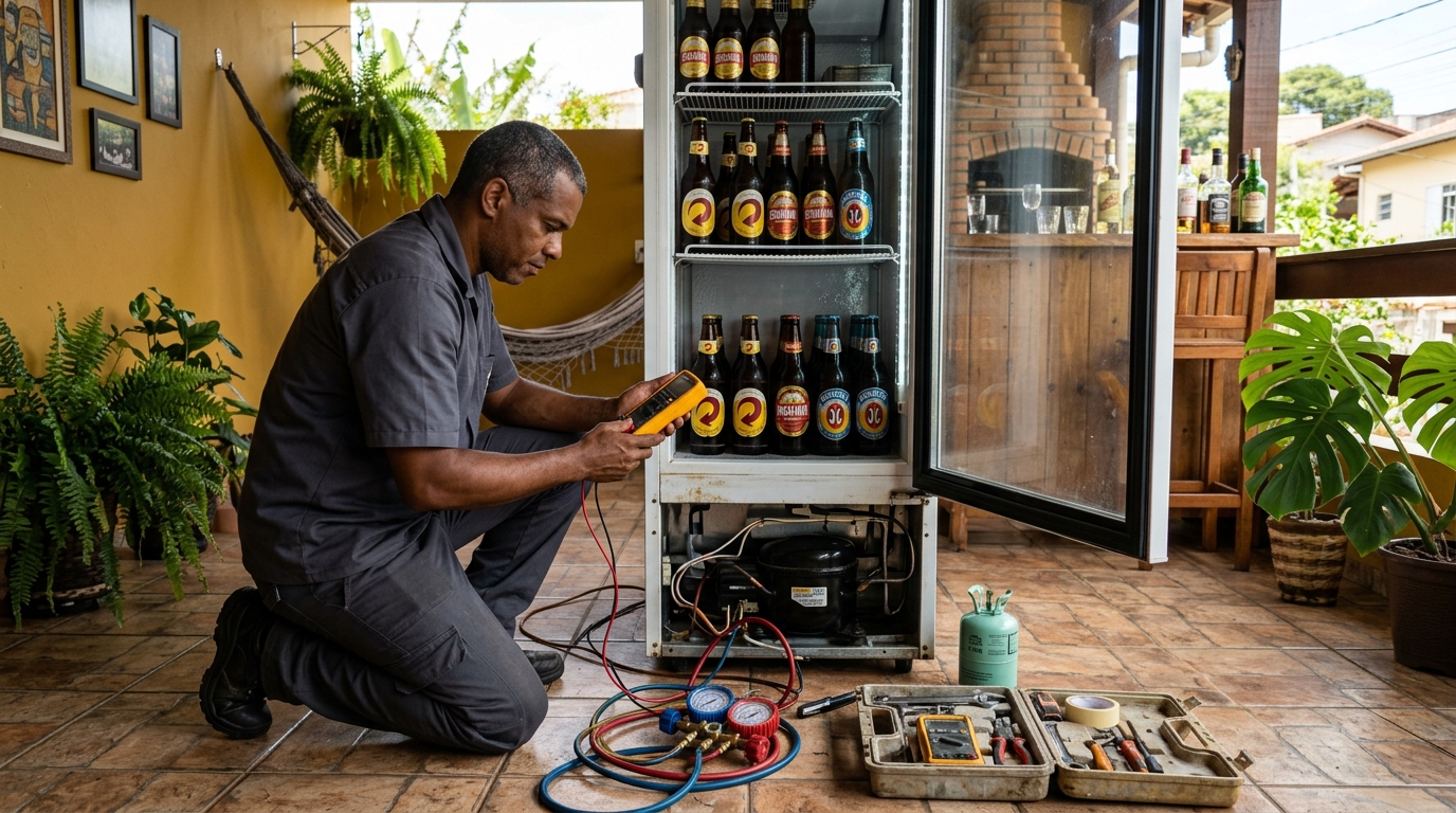Conserto de placa eletrônica de cervejeira em Florianópolis‑SC